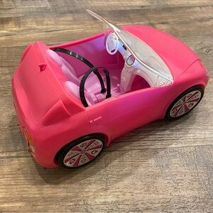 Barbie Vintage Glittery Convertible Toy Car